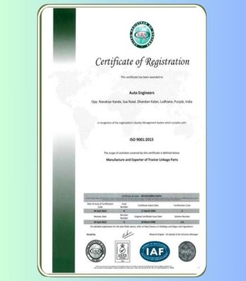 ISO Certificate